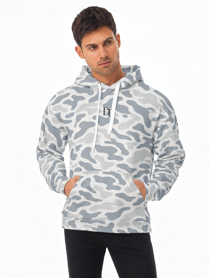 Diamond Threads Snow Camo Baseball Hoodie