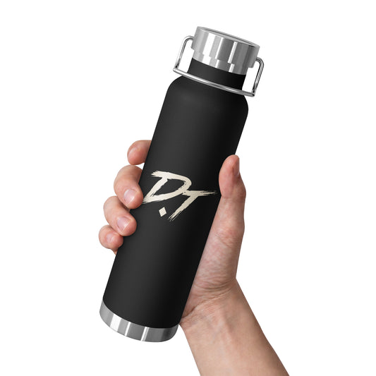 Black Diamond Threads DT Baseball water bottle held in hand